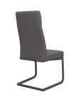 Set of 2 Torelli Dante Leather Dining Chair With Grey Frame