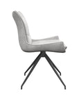 Set of 2 Torelli Amber Swivel Dining Chair
