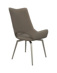 Set of 2 Torelli Spinello Leather Swivel Dining Chair