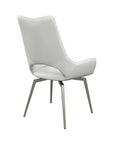 Set of 2 Torelli Spinello Leather Swivel Dining Chair