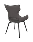 Set of 2 Torelli Raffaello Leather Swivel Dining Chair