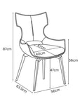 Set of 2 Torelli Raffaello Leather Swivel Dining Chair