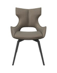 Set of 2 Torelli Raffaello Leather Swivel Dining Chair