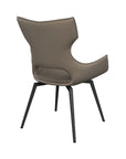 Set of 2 Torelli Raffaello Leather Swivel Dining Chair