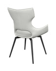 Set of 2 Torelli Raffaello Leather Swivel Dining Chair