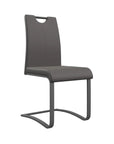 Set of 2 Torelli Gabi Leather Dining Chair With Grey Frame