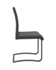 Set of 2 Torelli Gabi Leather Dining Chair With Grey Frame