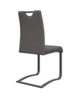 Set of 2 Torelli Gabi Leather Dining Chair With Grey Frame