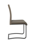 Set of 2 Torelli Gabi Leather Dining Chair With Grey Frame