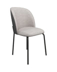 Set of 2 Torelli Cartier 2 Tone Grey Leather/Fabric Dining Chair