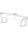 Torelli Cerutti Leather Backless Bench