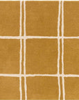 Asiatic Albany Grid Rug - Gold
