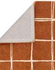 Asiatic Albany Grid Rug - Rust