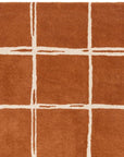 Asiatic Albany Grid Rug - Rust