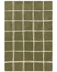 Asiatic Albany Grid Rug - Olive