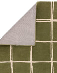 Asiatic Albany Grid Rug - Olive