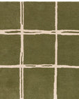 Asiatic Albany Grid Rug - Olive