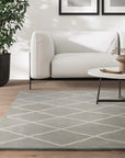 Asiatic Albany Diamond Rug - Silver