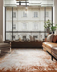 Asiatic Kuza Border Rug - Terracotta