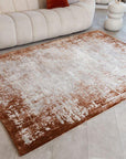 Asiatic Kuza Border Rug - Terracotta