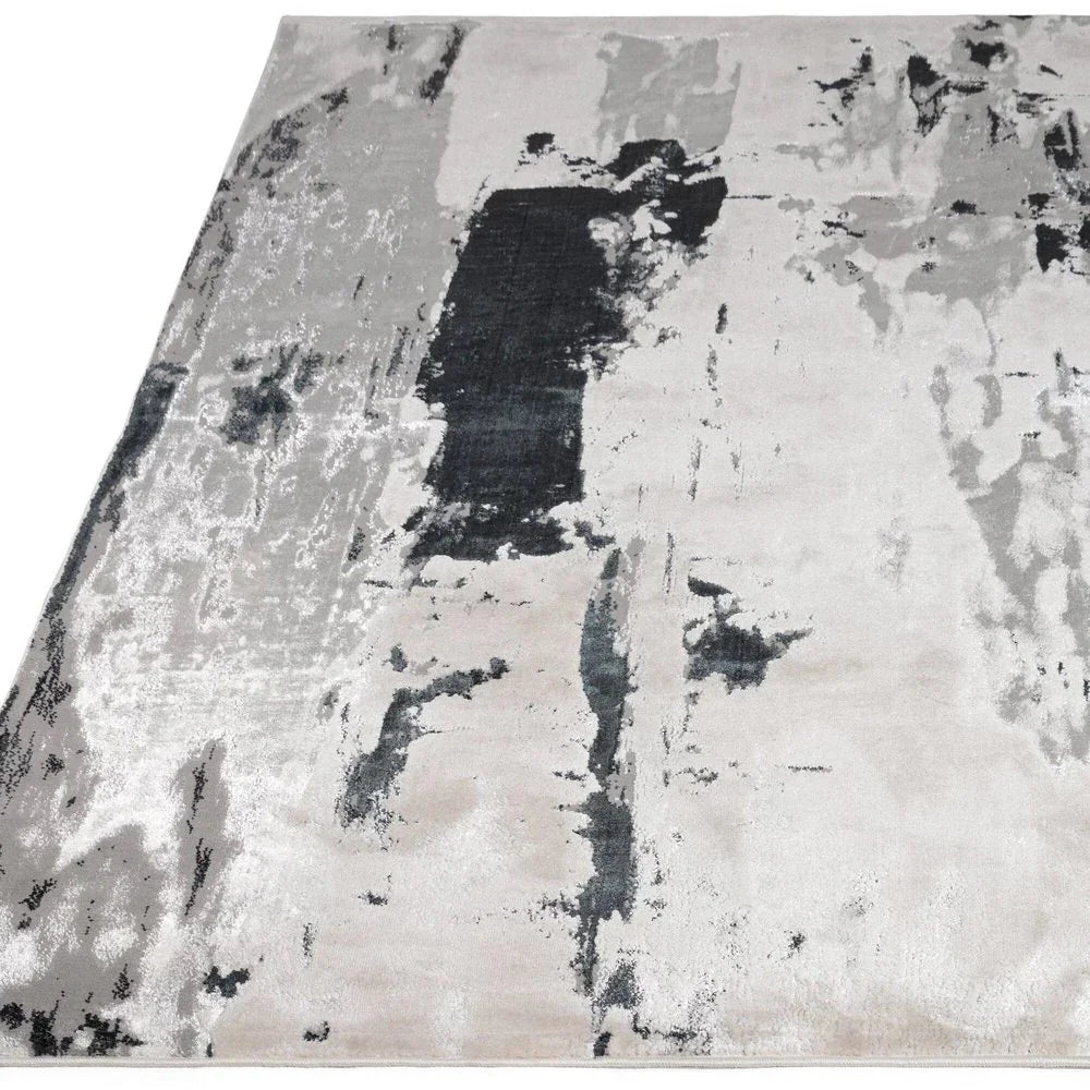 Asiatic Aurora Glacier Rug - Silver AU10