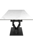 Torelli Kenzo 160-240cm Gloss White Ceramic Pull-out Extending Dining Table