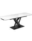Torelli Kenzo 160-240cm Gloss White Ceramic Pull-out Extending Dining Table