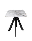 Torelli Lazzaro 140cm White Marble Ceramic Dining Table