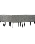 Torelli Lazzaro Fabric Curved Corner Bench