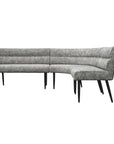 Torelli Lazzaro Fabric Curved Corner Bench