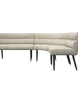 Torelli Lazzaro Fabric Curved Corner Bench