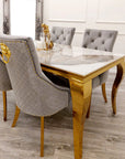 Louis Gold Dining Table