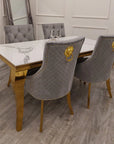 Louis Gold Dining Table