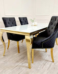 Louis Gold Dining Table