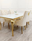 Louis Gold Dining Table