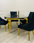 Louis Gold Dining Table