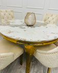 Louis Gold Dining Table