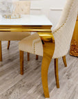 Louis Gold Dining Table