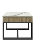 Monza White Ceramic Side Table MON-6627