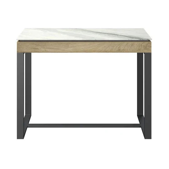 Monza White Ceramic Console Table MON-6634