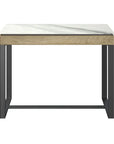 Monza White Ceramic Console Table MON-6634