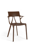 Kartell A.I Dining Chair - Moka (Set Of 2)