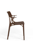 Kartell A.I Dining Chair - Moka (Set Of 2)
