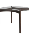 Ned Clear and Chocolate Dining Table