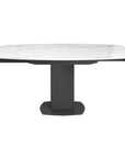 Olivia 119-179cm Ceramic Swivel Extending Dining Table