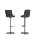 Set of 2 Torelli Bruno Leather Bar Stool