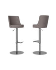 Set of 2 Torelli Bruno Leather Bar Stool