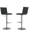 Set of 2 Torelli Riva Leather Bar Stool