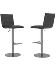 Set of 2 Torelli Riva Leather Bar Stool