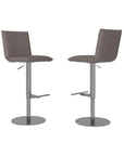 Set of 2 Torelli Riva Leather Bar Stool